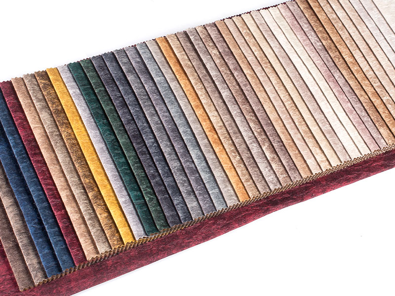 Lyxig tryckt emboss laminering Velvet Tyg för klädsel och heminredning