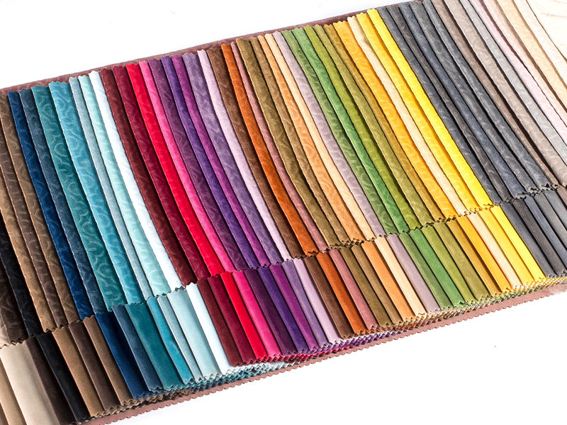 Avancerad färgad präglad sammetväv för inredning