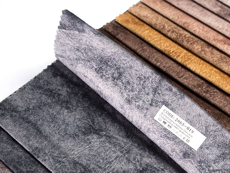 Mångsidig tryckt prägling Laminering Velvet Tyg för kläder och accessoarer