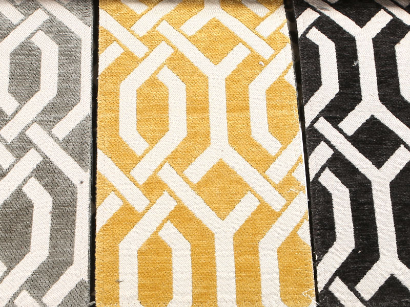 Chenille Jacquard klädseltyg för soffa kudd soffstolskydd mdn972