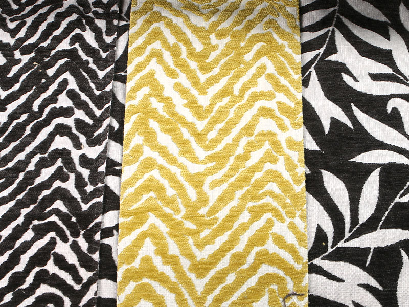 Blomma mönster Jacquard chenille gardin soffa klädsel tyg mdn975