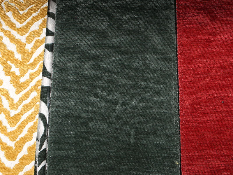 Blomma mönster Jacquard chenille gardin soffa klädsel tyg mdn975