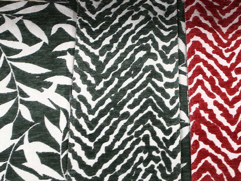 Blomma mönster Jacquard chenille gardin soffa klädsel tyg mdn975