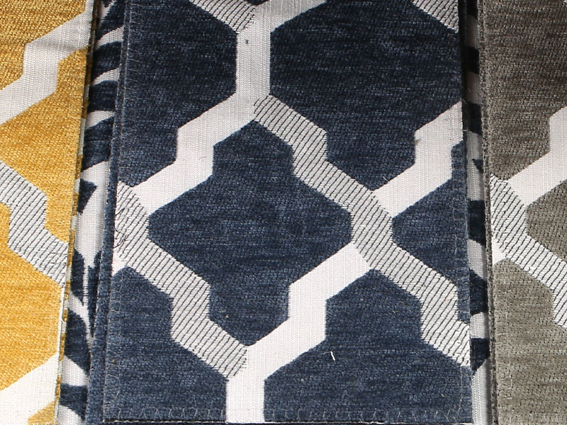 Blomma mönster Jacquard chenille gardin soffa klädsel tyg mdn975