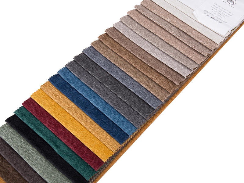 250 - 520gsm fast färg chenille klädsel tyg