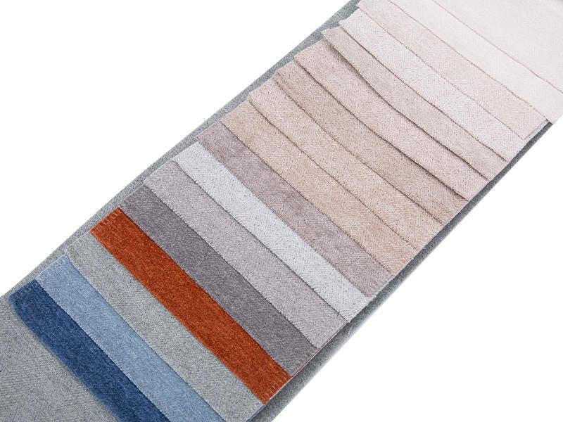 250 - 520gsm fast färg chenille klädsel tyg