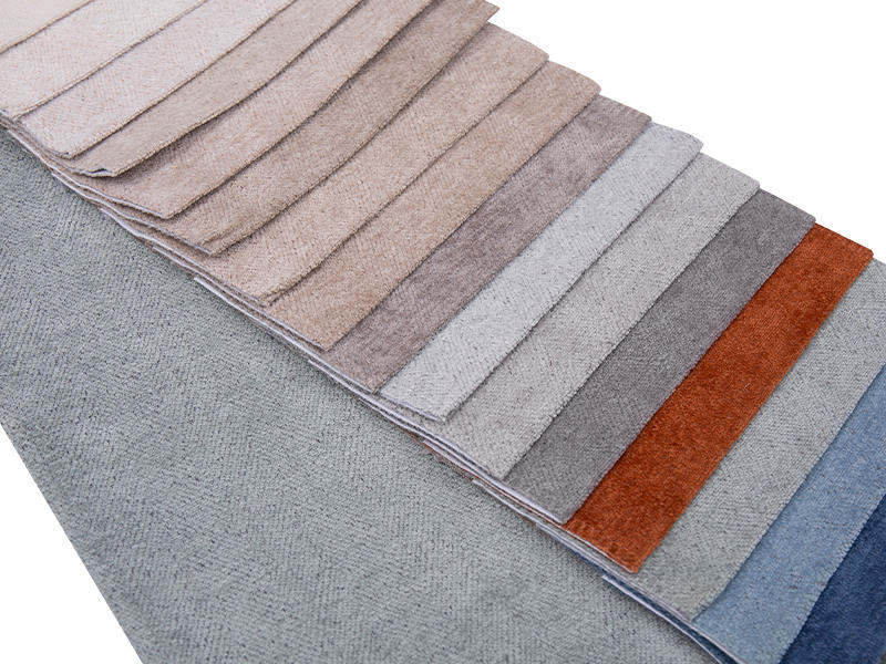 250 - 520gsm fast färg chenille klädsel tyg