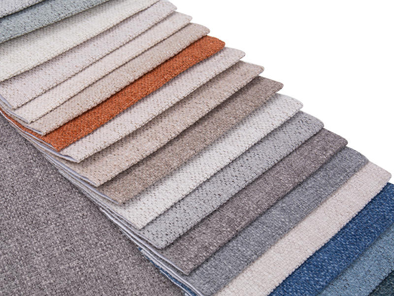 250 - 520gsm fast färg chenille klädsel tyg