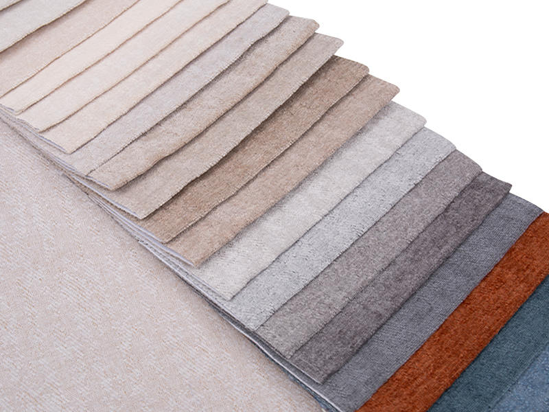 250 - 520gsm fast färg chenille klädsel tyg