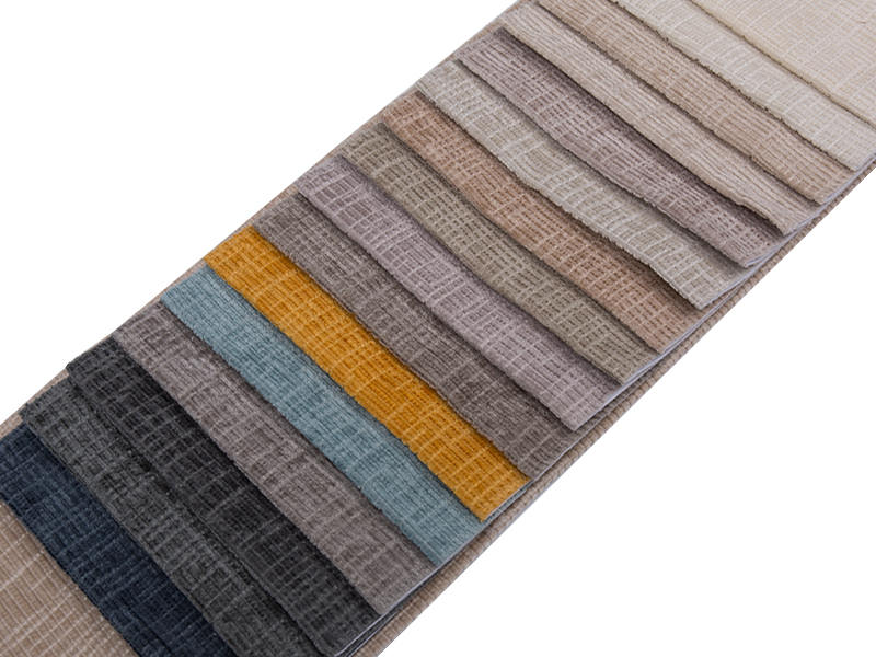 250 - 520gsm fast färg chenille klädsel tyg