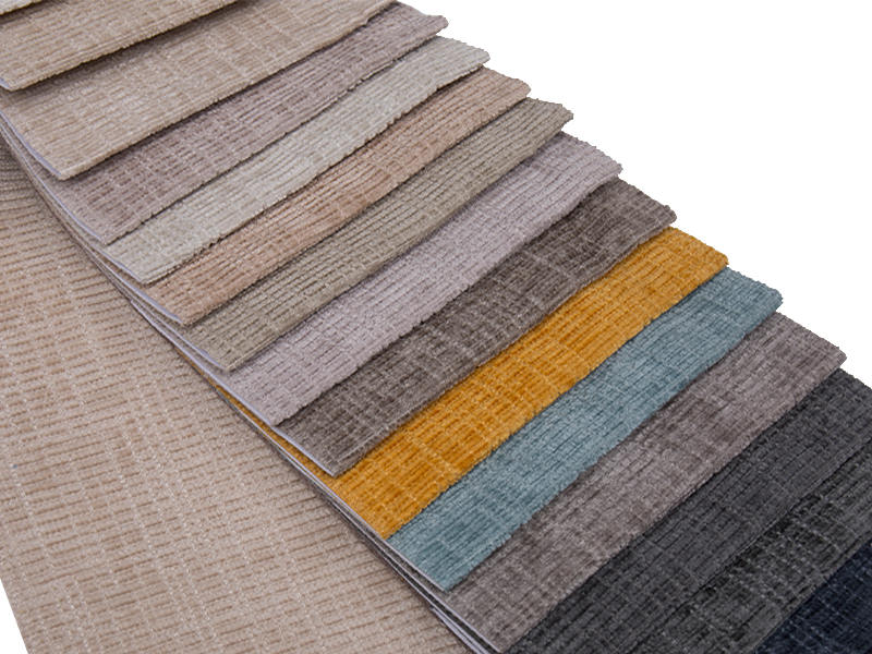 250 - 520gsm fast färg chenille klädsel tyg