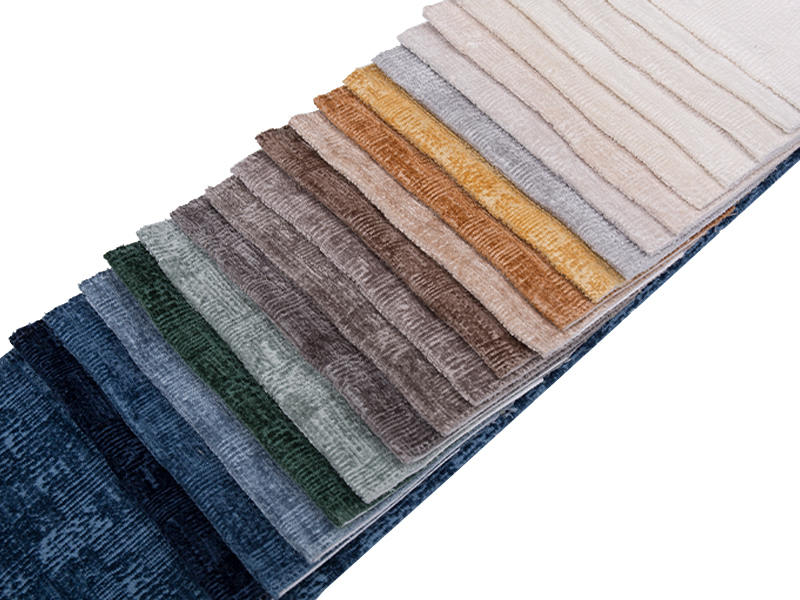 250 - 520gsm fast färg chenille klädsel tyg