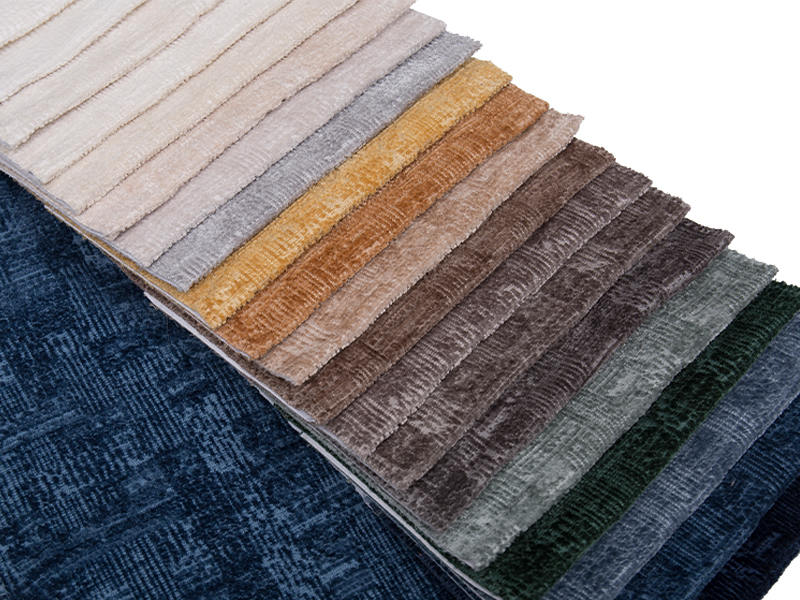 250 - 520gsm fast färg chenille klädsel tyg