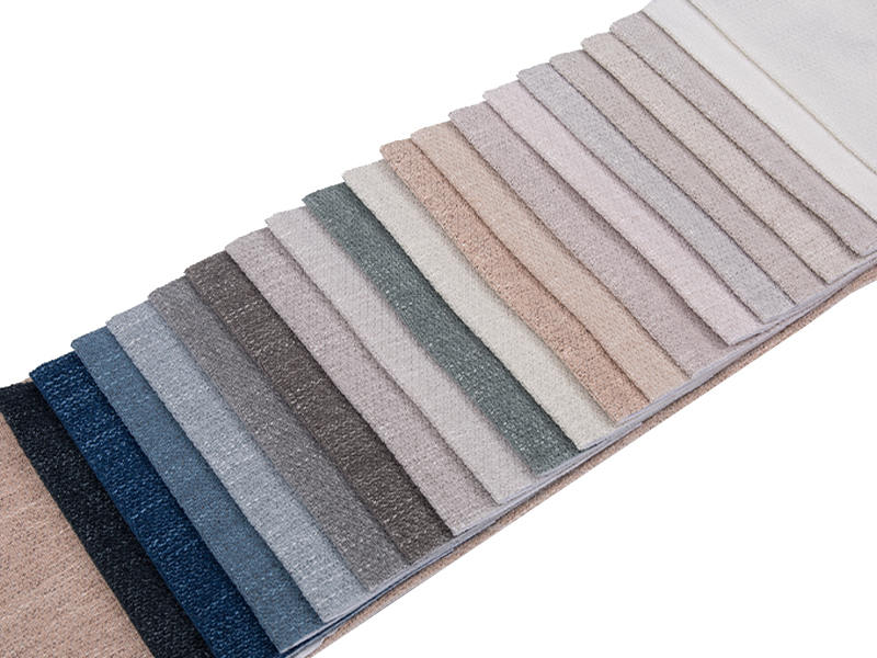 250 - 520gsm fast färg chenille klädsel tyg