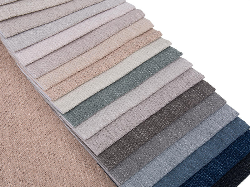 250 - 520gsm fast färg chenille klädsel tyg