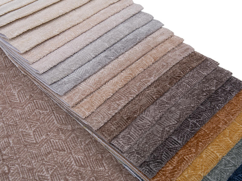 250 - 520gsm fast färg chenille klädsel tyg