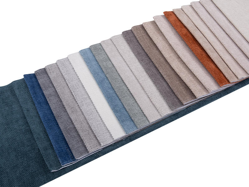 250 - 520gsm fast färg chenille klädsel tyg