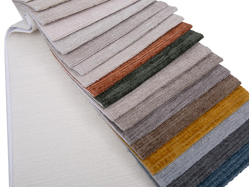 250 - 520gsm fast färg chenille klädsel tyg