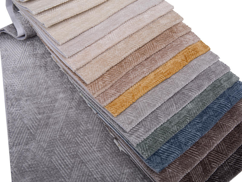 250 - 520gsm fast färg chenille klädsel tyg