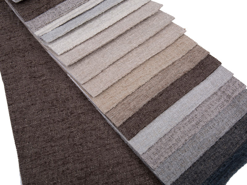 250 - 520gsm fast färg chenille klädsel tyg